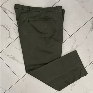 Men's Olive Green Pants all cotton Haggar